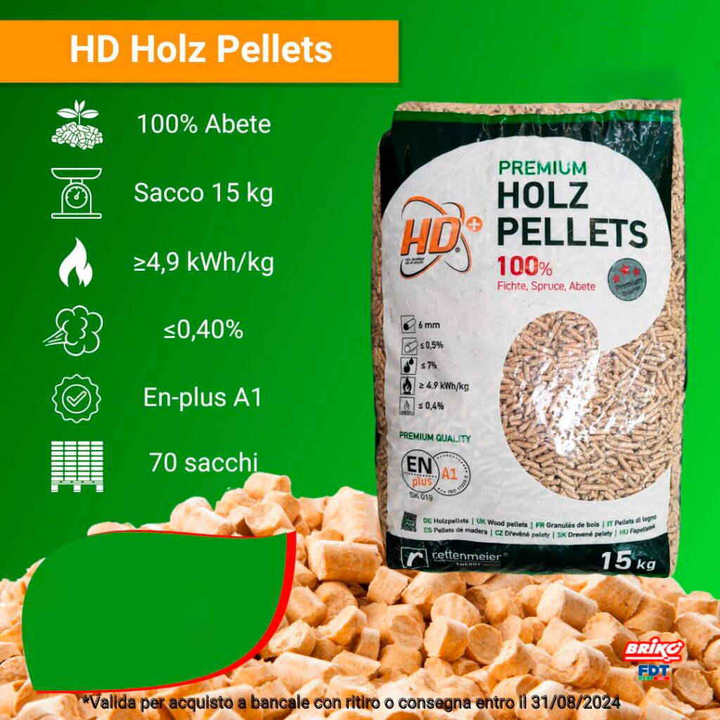 Prestagionale pellet
HD Holz Premium Pellets